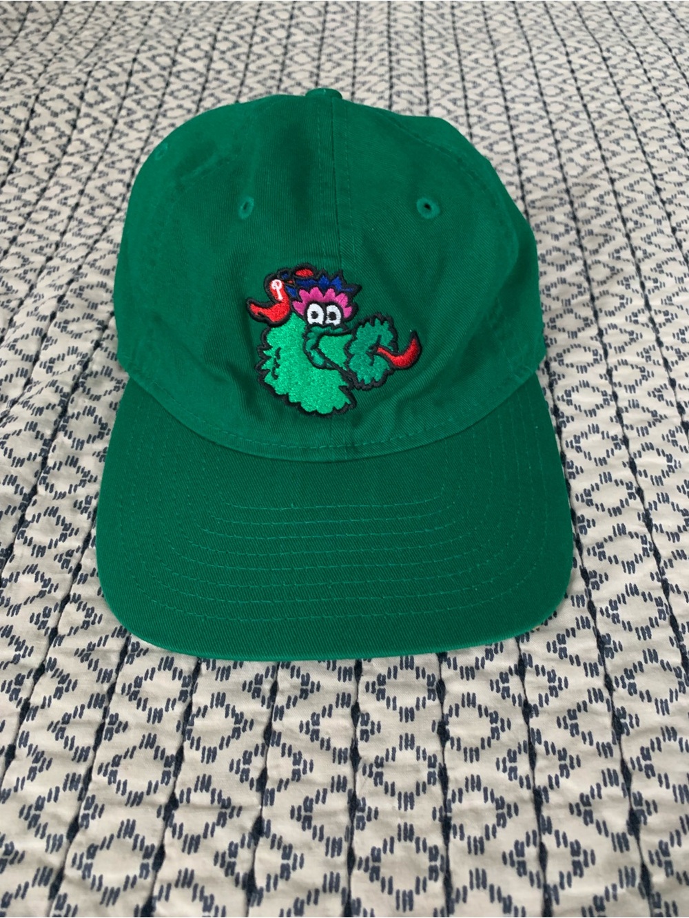 Philadelphia Phillies Philly Phanatic green strap back hat